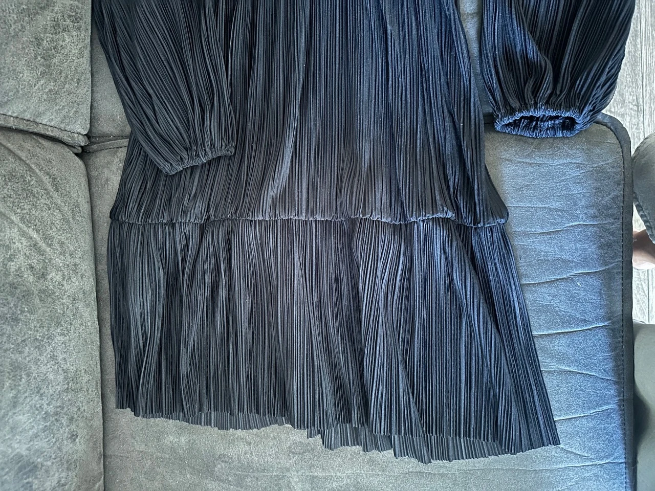 Vestido plissado preto – photo 6